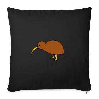 kiwi - Sofa pillowcase 17,3'' x 17,3'' (45 x 45 cm) - black - Front