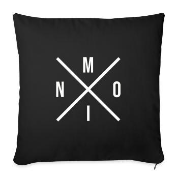 Moin traversé - Mer Baltique Mer du Nord Nord - Housse de coussin décorative 45 x 45 cm - noir - Devant