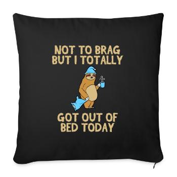 Pour les amoureux des animaux Grande chemise - Housse de coussin décorative 45 x 45 cm - noir - Devant