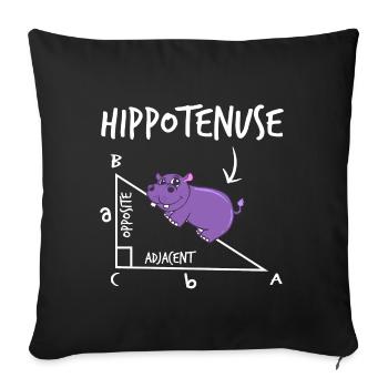 Animal Teaching Shirt For Teachers Saying " - Sofa pillowcase 17,3'' x 17,3'' (45 x 45 cm) - black - Front