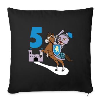5ème anniversaire Excellente idée de cadeau pour - Housse de coussin décorative 45 x 45 cm - noir - Devant