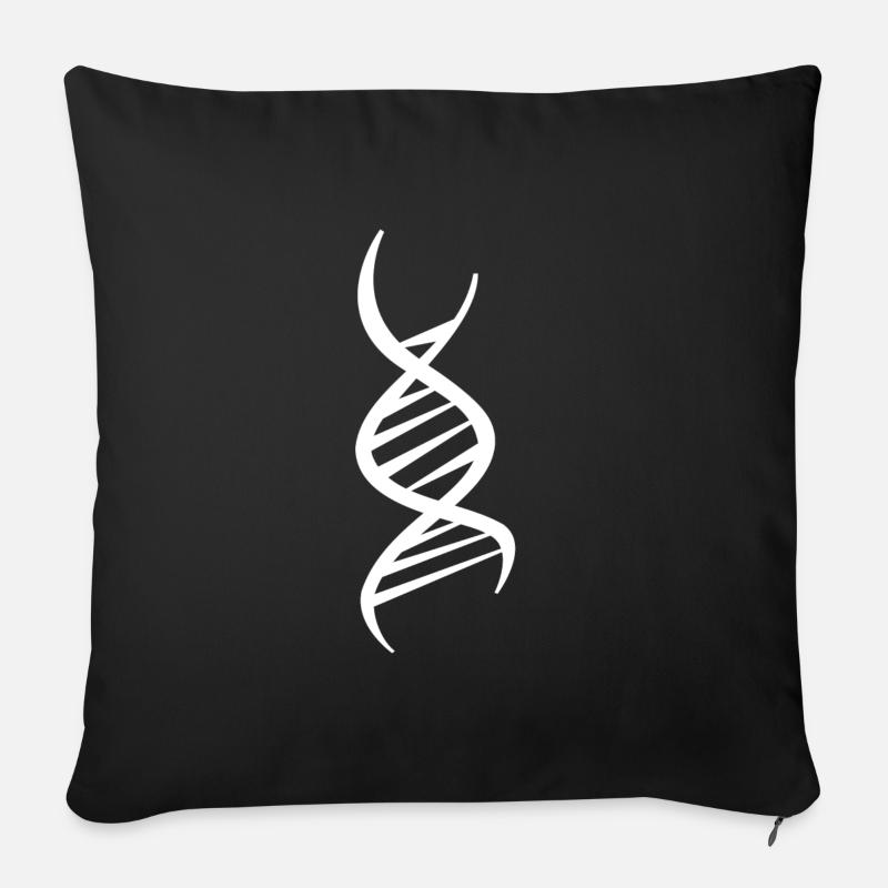 DNA - Sofakissenbezug 45 x 45 cm - Schwarz
