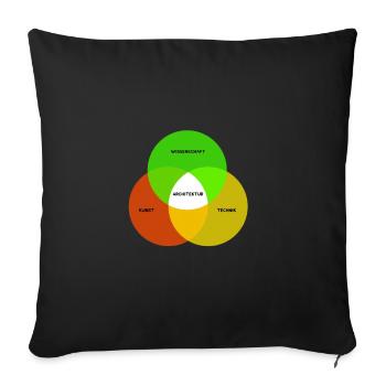 Architekt Architekten Architektur Bauzeichner - Sofakissenbezug 45 x 45 cm - Schwarz - Vorne