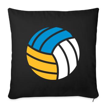 Beach-volley - Housse de coussin décorative 45 x 45 cm - noir - Devant