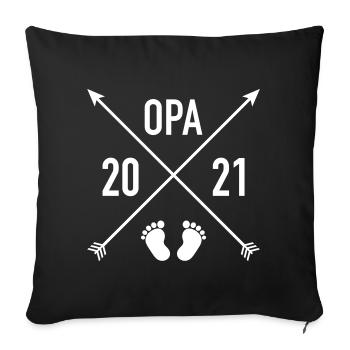 Opa 2021 - Sofakissenbezug 45 x 45 cm - Schwarz - Vorne