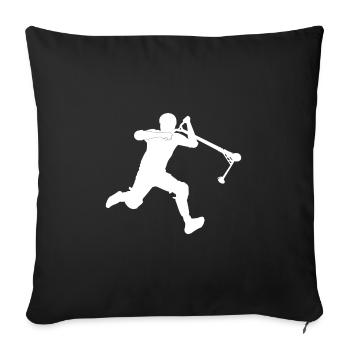 Kickless 2 - Housse de coussin décorative 45 x 45 cm - noir - Devant