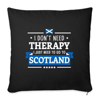ÉCOSSE THERAPIE HIGHLANDS VOYAGE CADEAU - Housse de coussin décorative 45 x 45 cm - noir - Devant