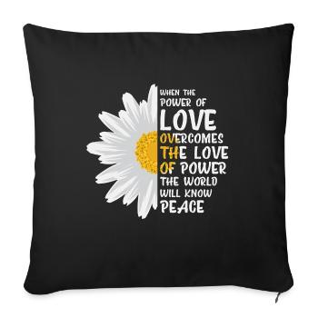 Fleuriste Fleur Florist Idée cadeau - Housse de coussin décorative 45 x 45 cm - noir - Devant