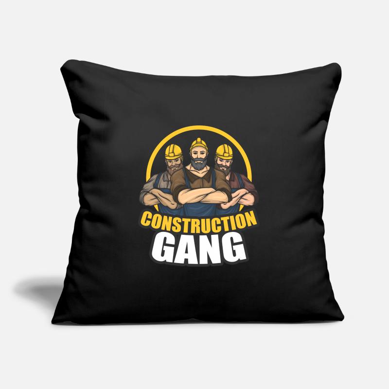 Construction gear construction workers construction site construction crew Sofa pillowcase 17,3'' x 17,3'' (45 x 45 cm)