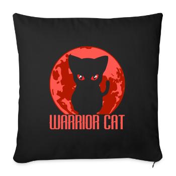 Karaté Arts Martiaux Escrimeur Guerrier Ninja - Housse de coussin décorative 45 x 45 cm - noir - Devant