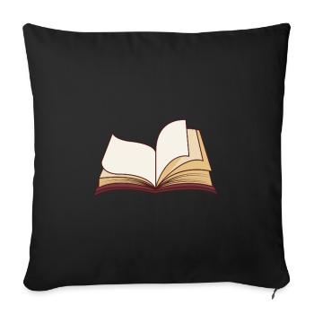 Livre Livres Lecture Leeeratte De livres Cadeau - Housse de coussin décorative 45 x 45 cm - noir - Devant