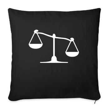 Balance - Housse de coussin décorative 45 x 45 cm - noir - Devant
