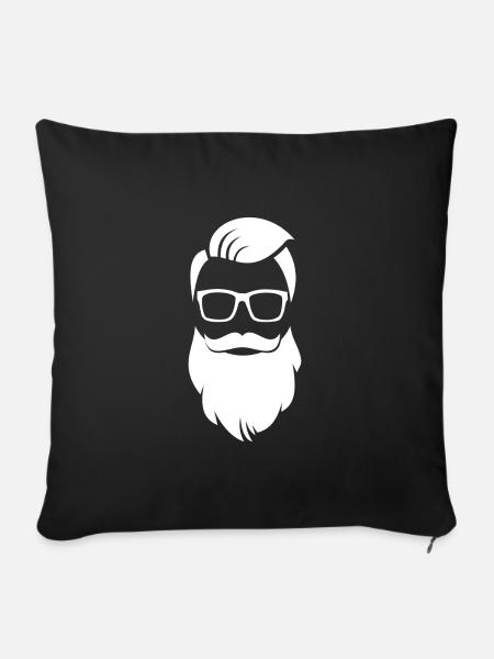 Hipster - Sofakissenbezug 45 x 45 cm - Schwarz