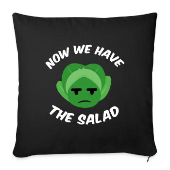 Now we have the salad - Housse de coussin décorative 45 x 45 cm - noir - Devant