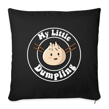 My Little Dumpling - Sofa pillowcase 17,3'' x 17,3'' (45 x 45 cm) - black - Front