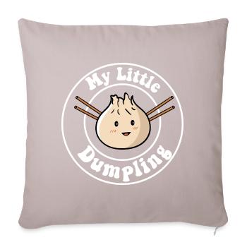 Mein Kleiner Dumpling - Sofakissenbezug 45 x 45 cm - helles Taupe - Vorne