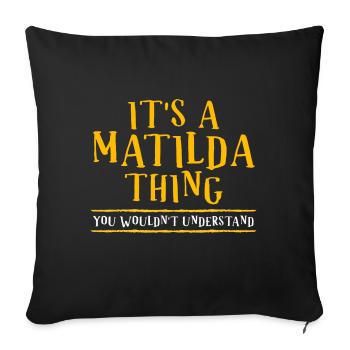 Prenez maintenant ce cool jaunâtre, c'est une - Housse de coussin décorative 45 x 45 cm - noir - Devant