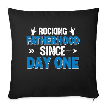 PAPA - PÈRE FÊTE DES PÈRES - Housse de coussin décorative 45 x 45 cm - noir - Devant