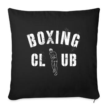Boxing club boxer punchsack mohammed Ali mma - Sofa pillowcase 17,3'' x 17,3'' (45 x 45 cm) - black - Front