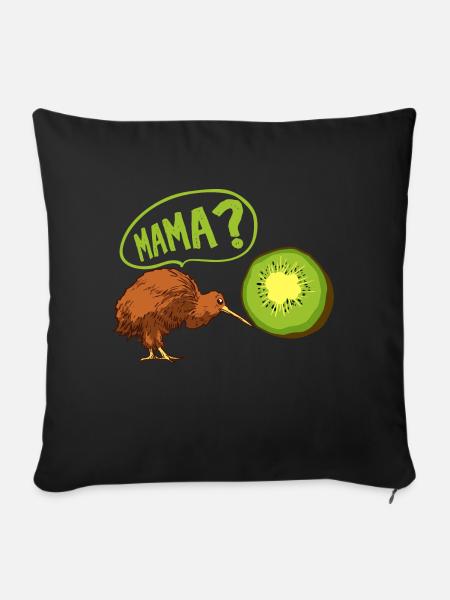 Kiwi trifft Kiwi Geschenk für eine - Sofakissenbezug 45 x 45 cm - Schwarz