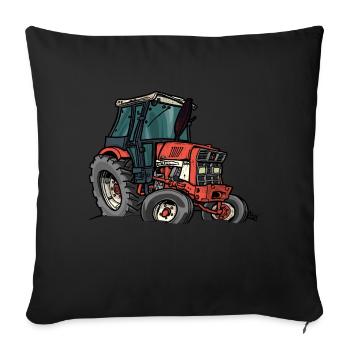 1015 ALTE IH - Sofakissenbezug 45 x 45 cm - Schwarz - Vorne