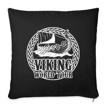 Wikinger - Sofakissenbezug 45 x 45 cm - Schwarz - Vorne