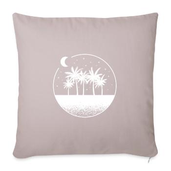 Beach Sea Palms Holiday Sun - Sofa pillowcase 17,3'' x 17,3'' (45 x 45 cm) - light taupe - Front