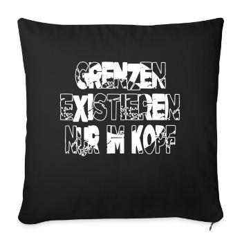 hustle fitness amrap girlfriend doyouevenlift aziz - Sofakissenbezug 45 x 45 cm - Schwarz - Vorne