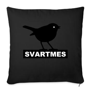 Svartmes - Krankes lokales Fernsehen - Sofakissenbezug 45 x 45 cm - Schwarz - Vorne