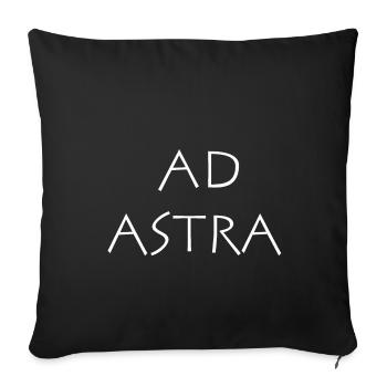 Ad astra - Sofa pillowcase 17,3'' x 17,3'' (45 x 45 cm) - black - Front