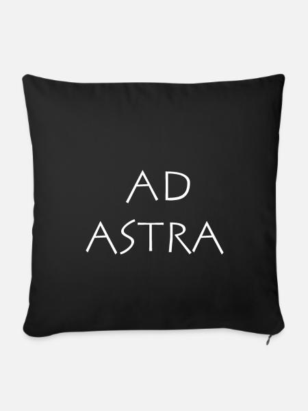 Ad astra - Sofakissenbezug 45 x 45 cm - Schwarz