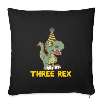Grande chemise d'anniversaire enfant pour leur - Housse de coussin décorative 45 x 45 cm - noir - Devant