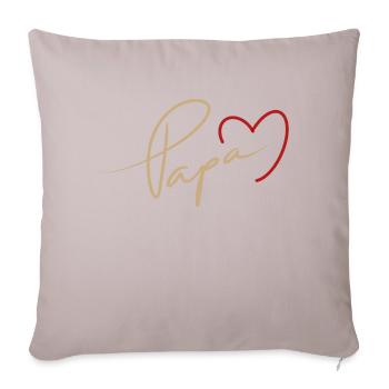 Fête des pères - Housse de coussin décorative 45 x 45 cm - taupe clair - Devant