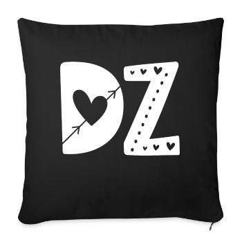 DZ Algérie - Housse de coussin décorative 45 x 45 cm - noir - Devant