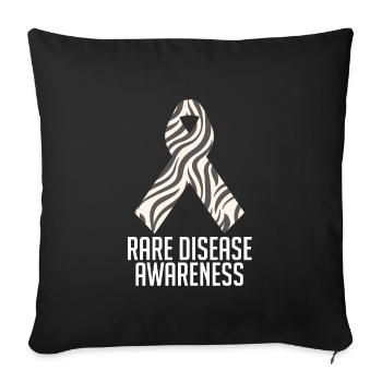 Rare Disease Awareness Erhöhen Sie das - Sofakissenbezug 45 x 45 cm - Schwarz - Vorne