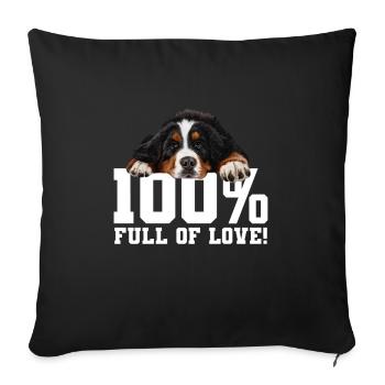 Bouvier bernois - Housse de coussin décorative 45 x 45 cm - noir - Devant