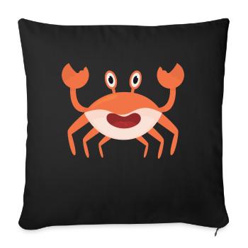 Krabbe - Sofakissenbezug 45 x 45 cm - Schwarz - Vorne