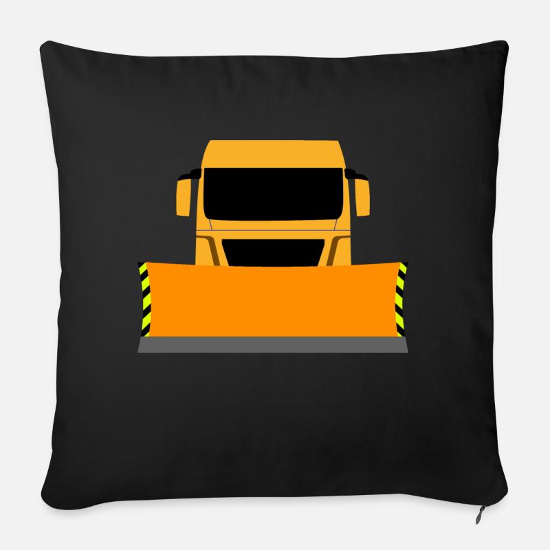 CAMION - Housse de coussin décorative 45 x 45 cm - noir
