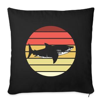 Hai Retro Style Vintage - Sofakissenbezug 45 x 45 cm - Schwarz - Vorne