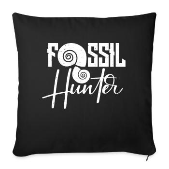 Fossil Hunter - Sofa pillowcase 17,3'' x 17,3'' (45 x 45 cm) - black - Front