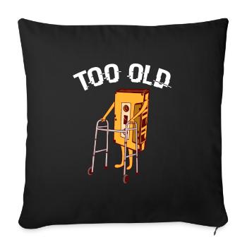 Retro 80's Design Old-fashion 80's Design Saying - Sofakissenbezug 45 x 45 cm - Schwarz - Vorne