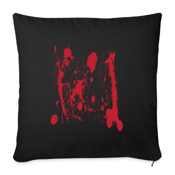 "Bloody" Halloween Shirt For October 31st T-shirt - Sofa pillowcase 17,3'' x 17,3'' (45 x 45 cm) - black - Front