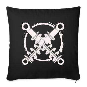 Workshop - Screwdriver Screwdriver Hobbyist - Sofa pillowcase 17,3'' x 17,3'' (45 x 45 cm) - black - Front