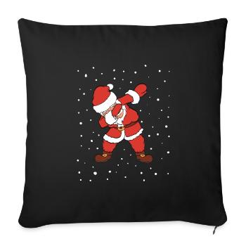 Dabbing Santa Claus Dabbin' Christmas Design For - Sofa pillowcase 17,3'' x 17,3'' (45 x 45 cm) - black - Front
