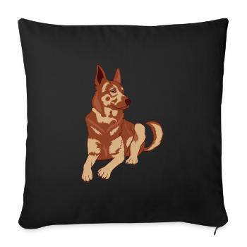 Cute Adorable Dog For Certified Dog Lover T-shirt - Sofa pillowcase 17,3'' x 17,3'' (45 x 45 cm) - black - Front