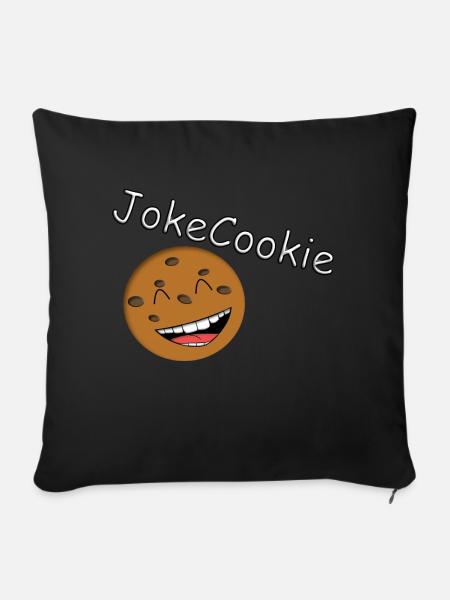 JokeCookie - Sofakissenbezug 45 x 45 cm - Schwarz
