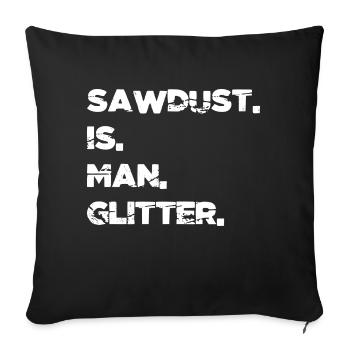 birthday present idea logging forestry felling - Sofakissenbezug 45 x 45 cm - Schwarz - Vorne