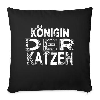 lustig statement meerkatze humor - Sofakissenbezug 45 x 45 cm - Schwarz - Vorne