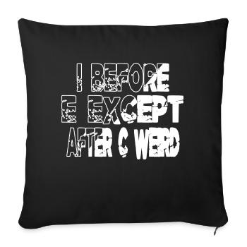 authors present writers birthday coffeecups novel - Sofakissenbezug 45 x 45 cm - Schwarz - Vorne