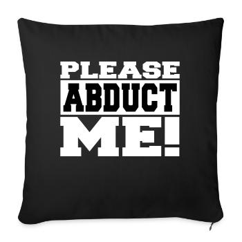 alien pun statement alien lover happy - Sofa pillowcase 17,3'' x 17,3'' (45 x 45 cm) - black - Front